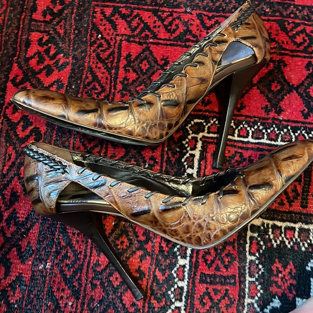 Roberto Cavalli brown stilettos size 8 (European 38) - Picture 3 of 6